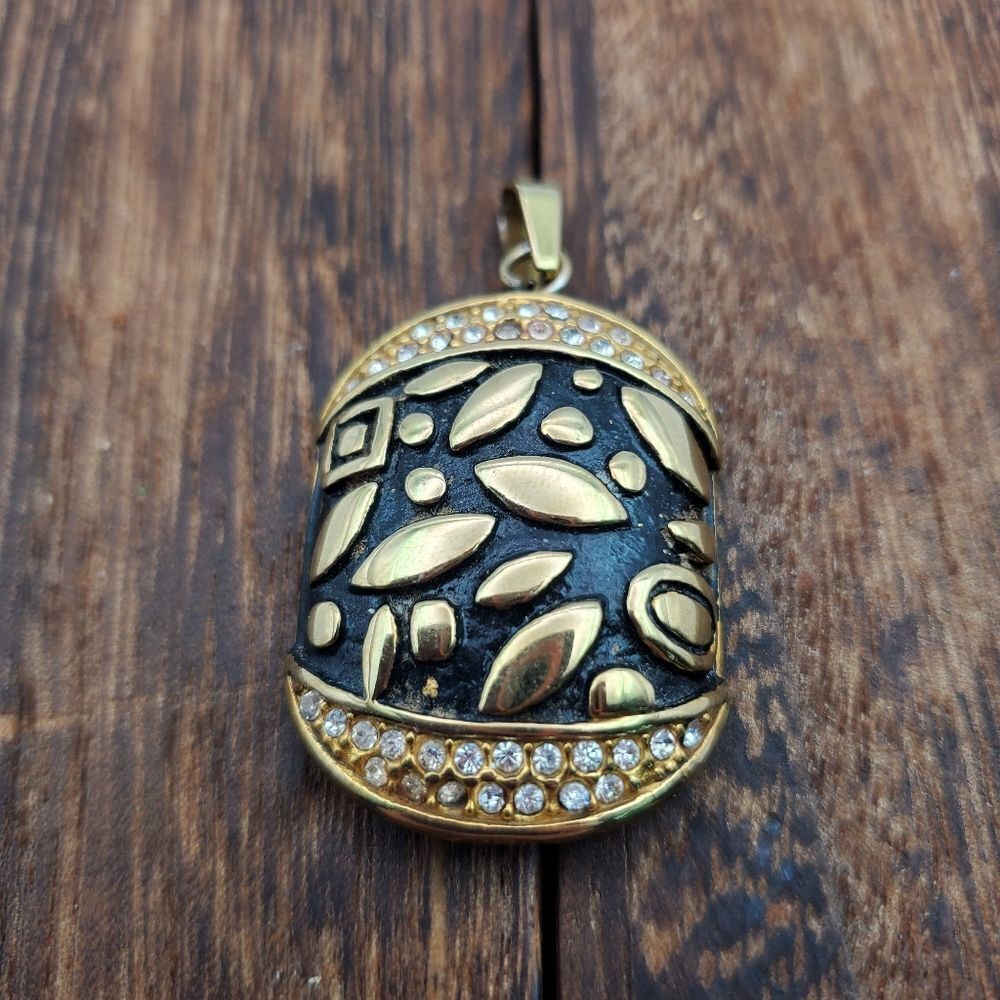 Georgian 18ct mourning‎ necklace pendant